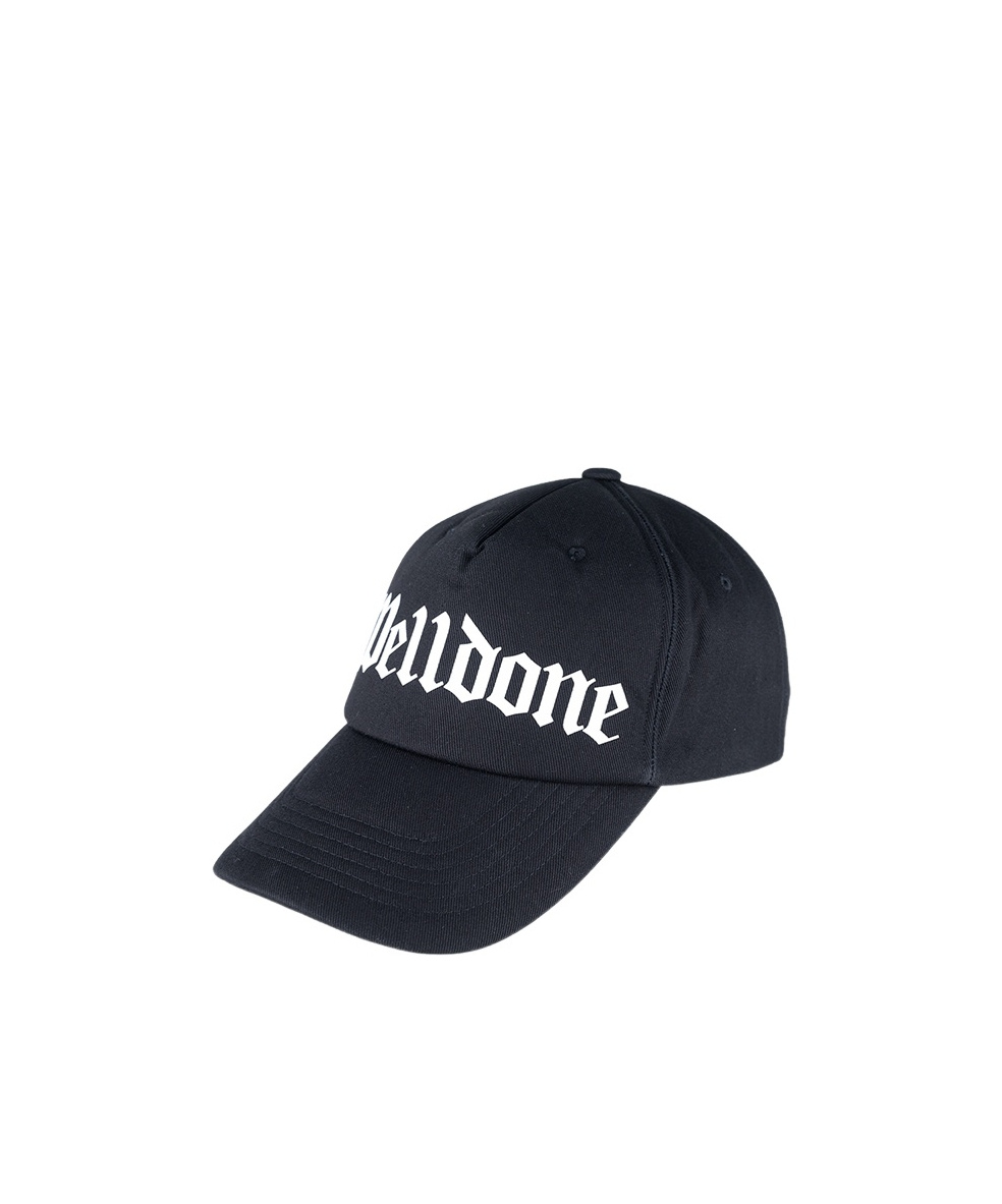 We11 Done Logo Baseball Hat In Black