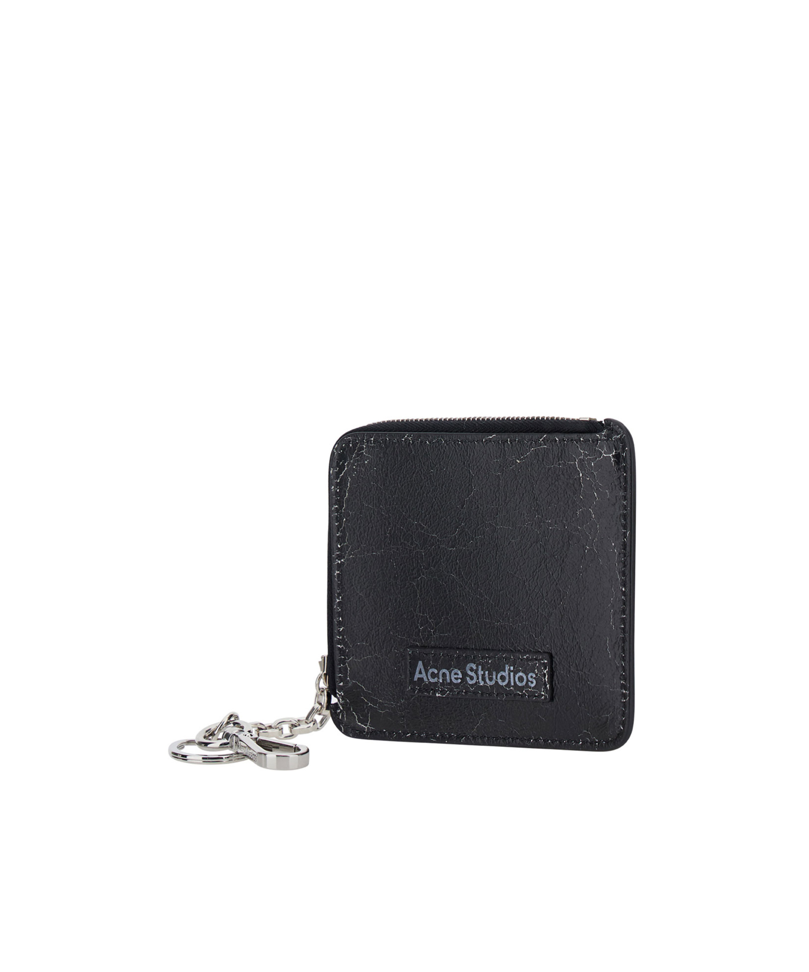 Acne Studios Logo-patch Leather Wallet In Black