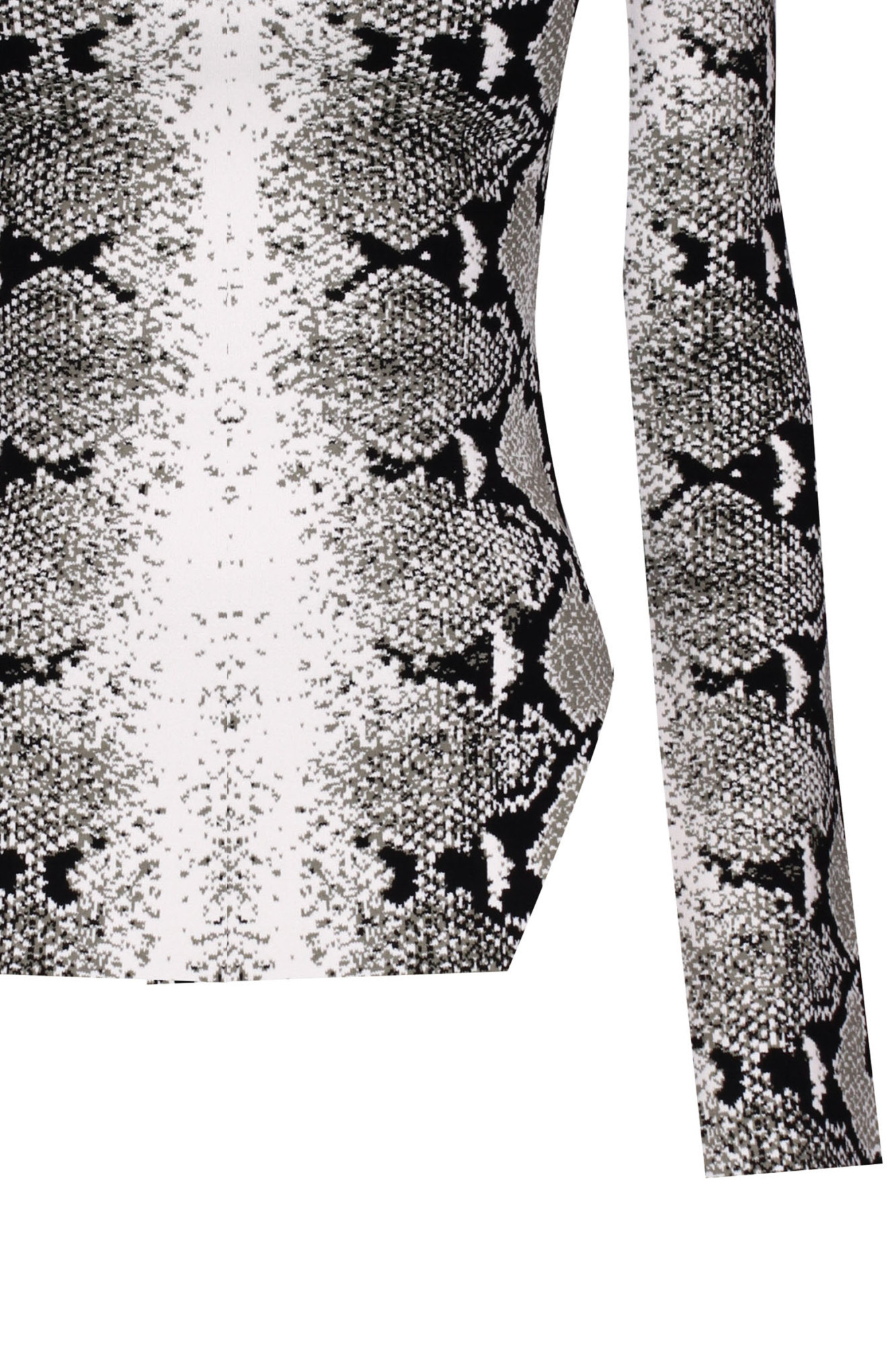 Khaite Khaki & Black Maddy Long Sleeve T-shirt In White