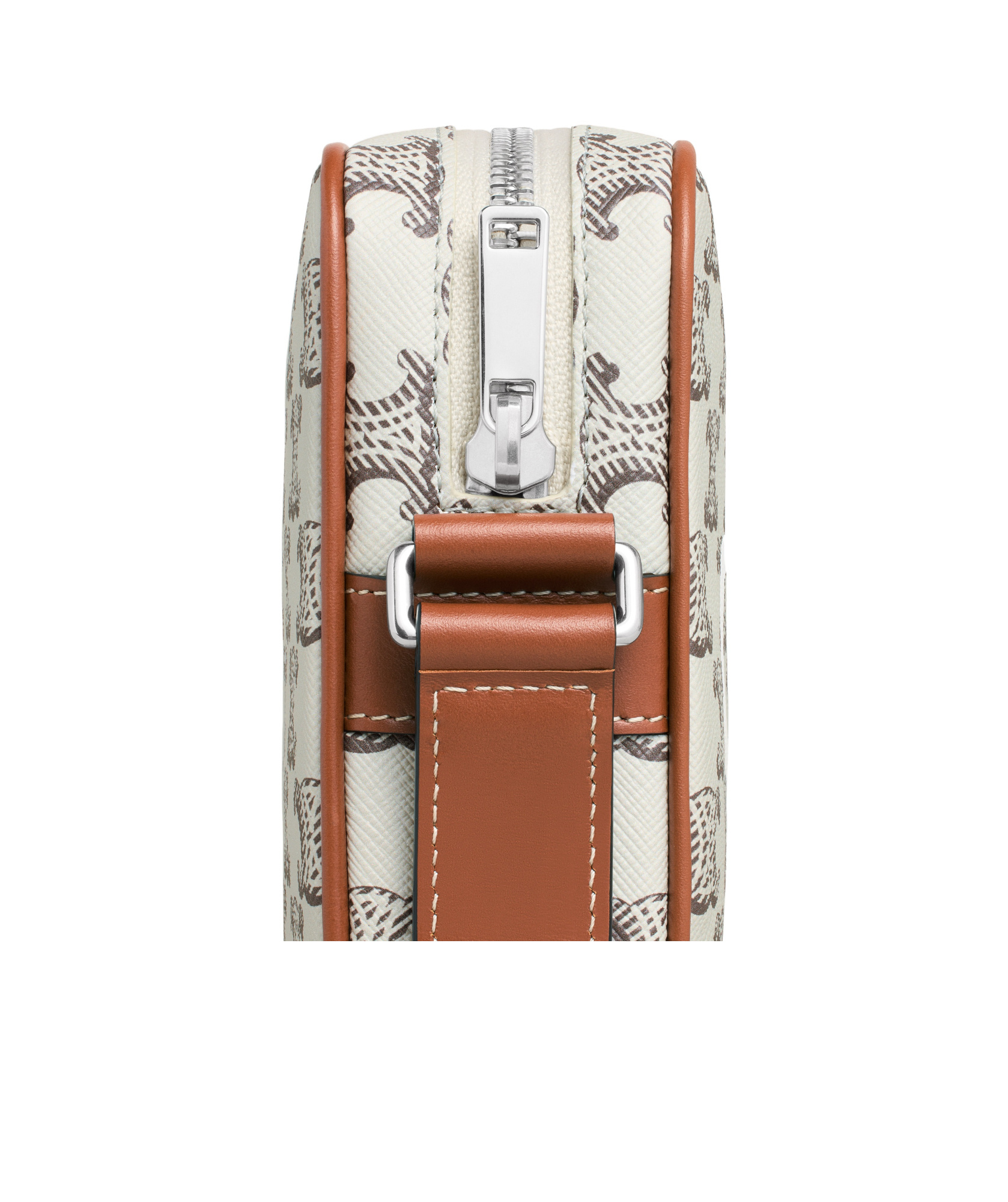 Celine Triomphe Medium Satchel Bag In White