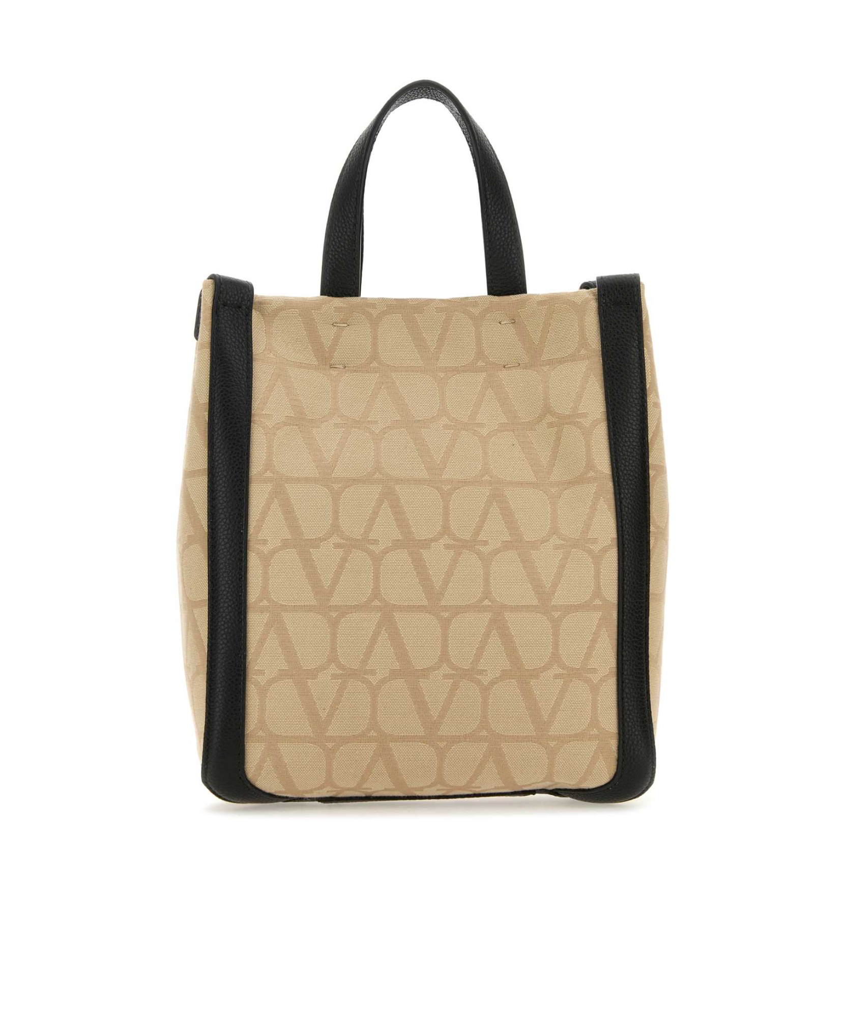 Valentino Vlogo Jacquard Tote Bag In Nude