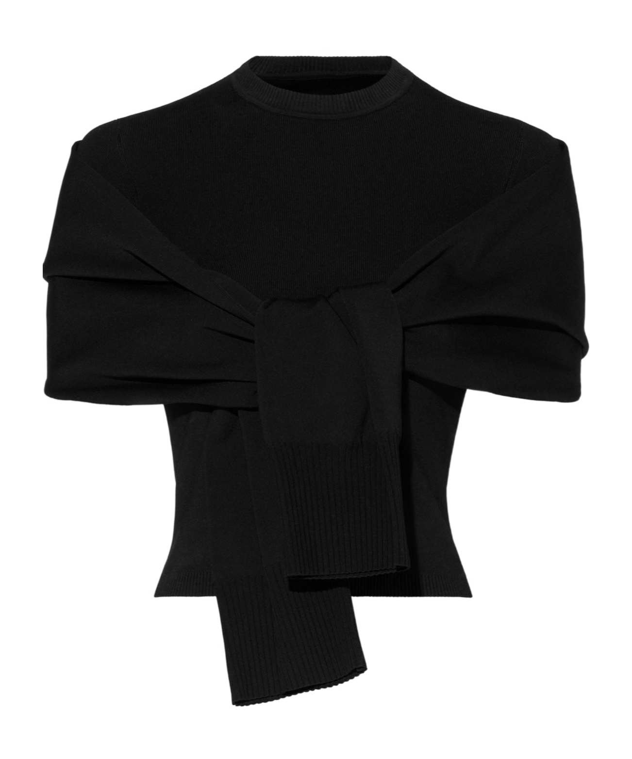 Jacquemus Le Haut Rica Faux Cardigan Top In Black