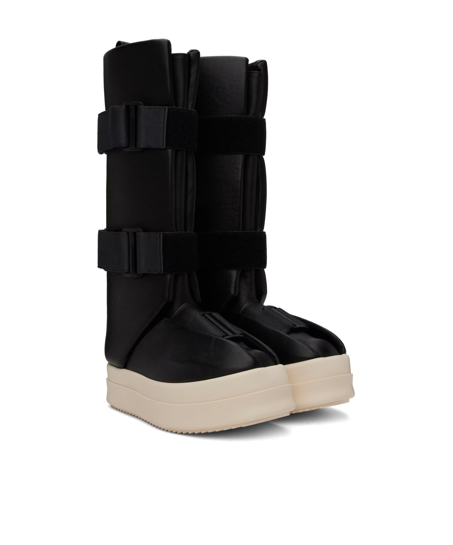 Rick Owens Long Boots With Thick Soles In Black