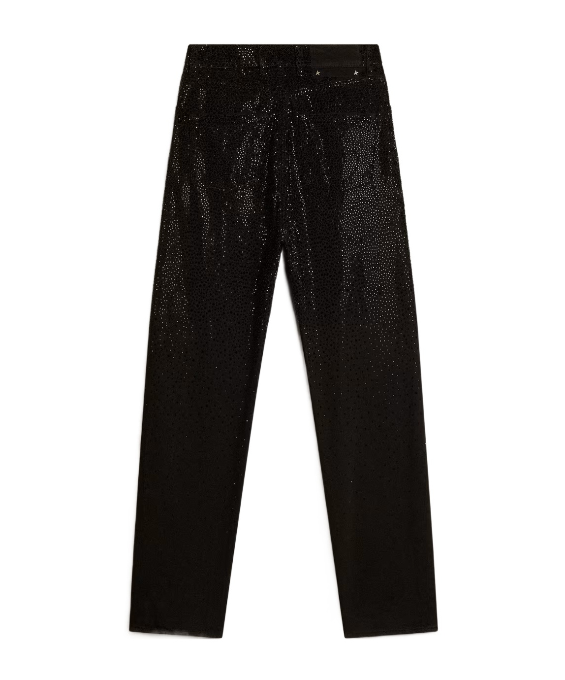 Golden Goose Crystal-embellished Wide-leg Jeans In Black
