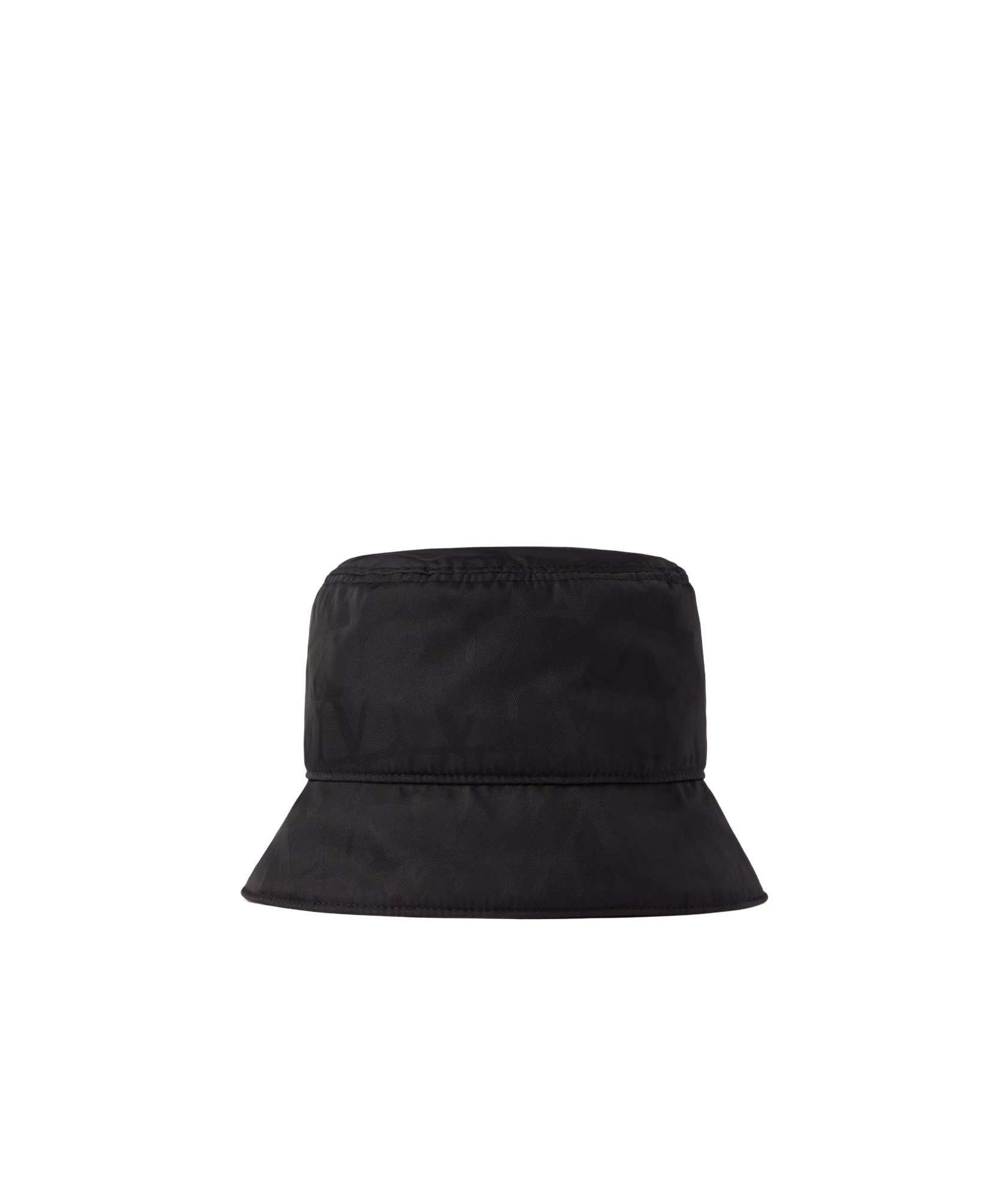 Valentino Logo-print Dropped-brim Bucket Hat In Black
