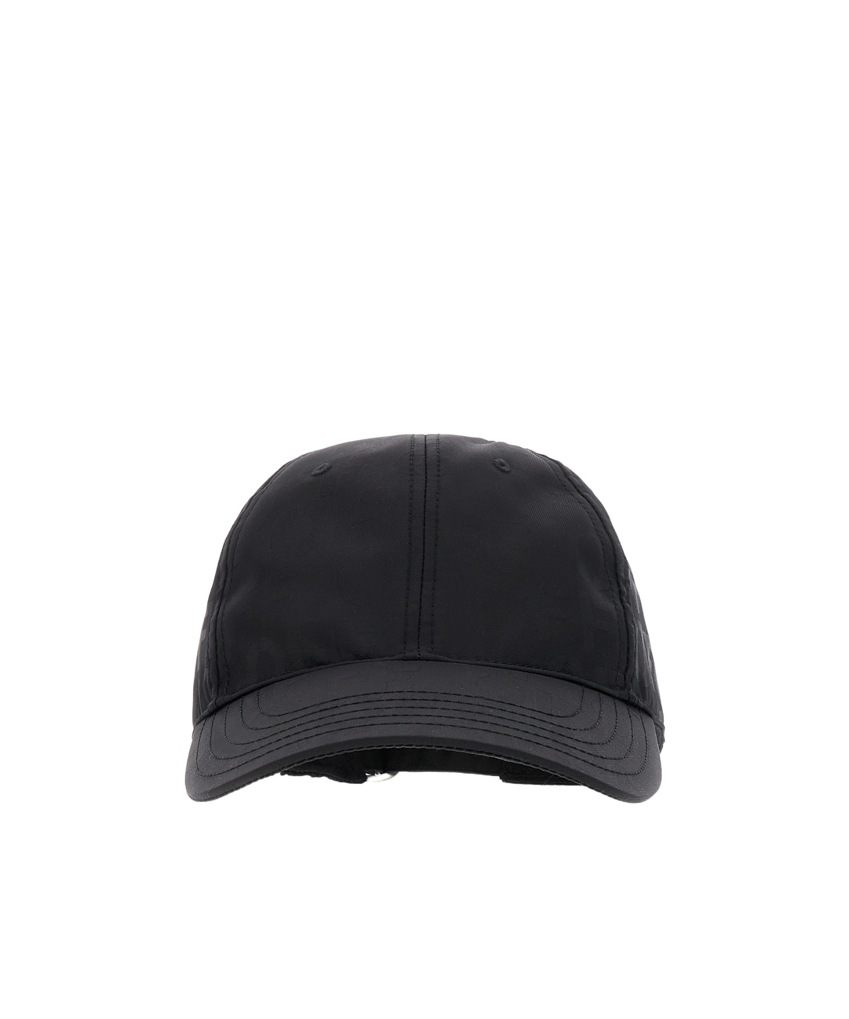 Off-white Black Nylon Baseball Cap In Black