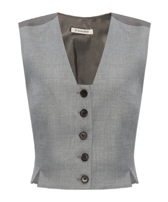 BY MALENE BIRGER V-NECK SINGLE-BREASTED WAISTCOAT