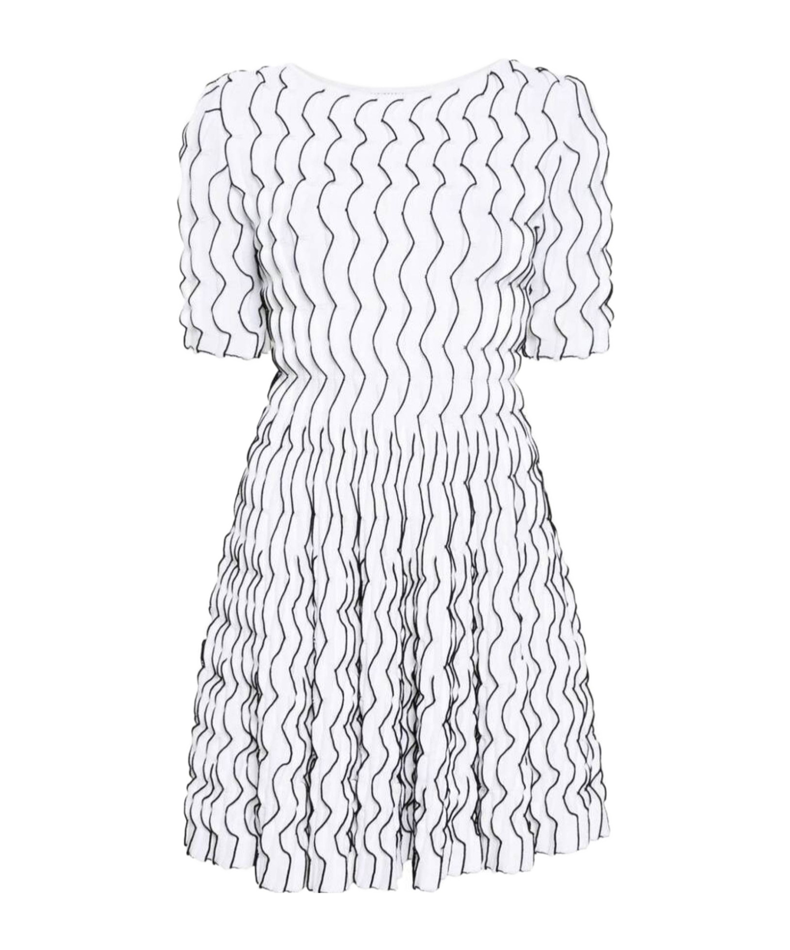 Antonino Valenti Ruffled Flared Mini Dress In White