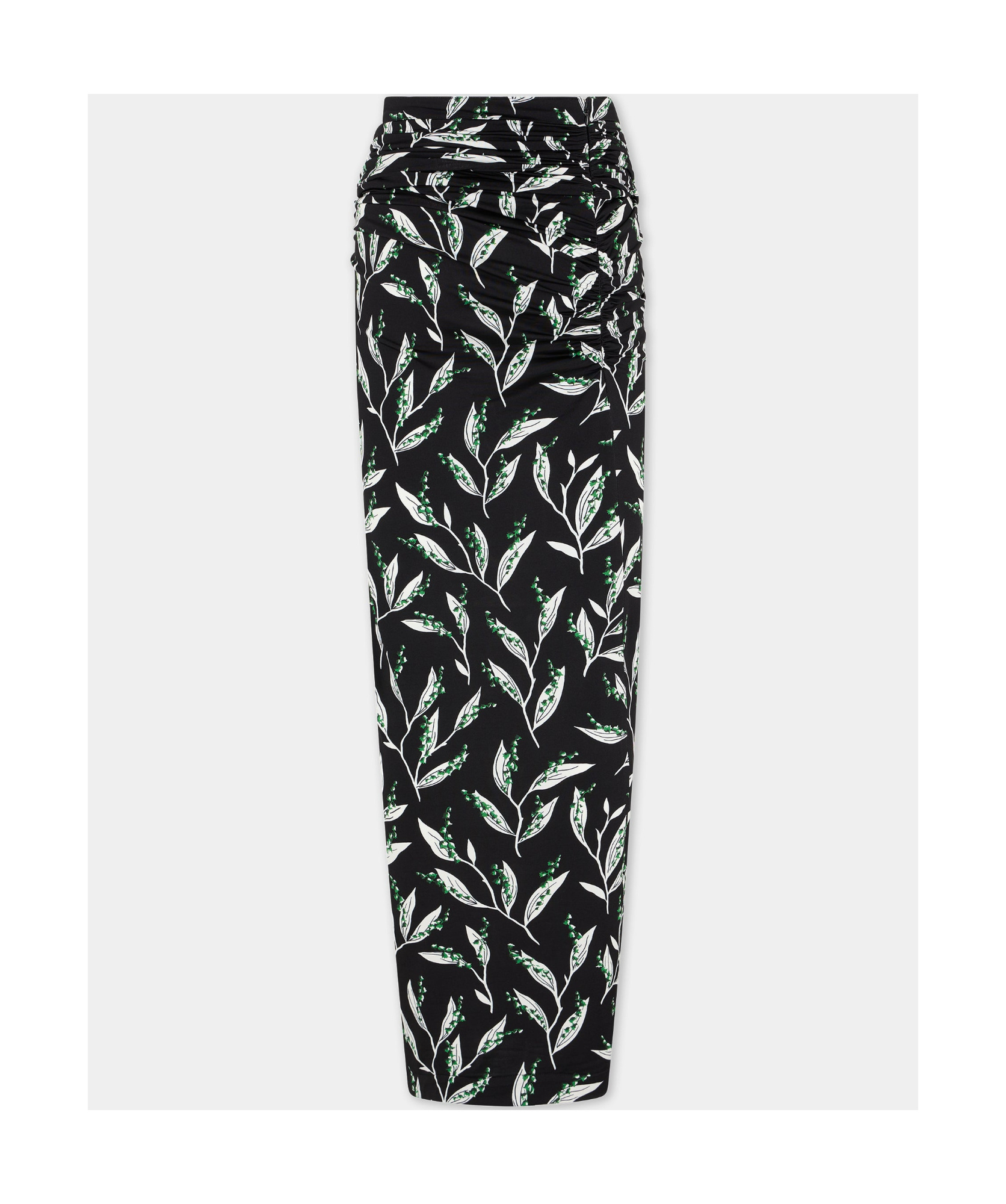 Shop Rabanne Graphic-print High-waist Maxi Skirt In Black