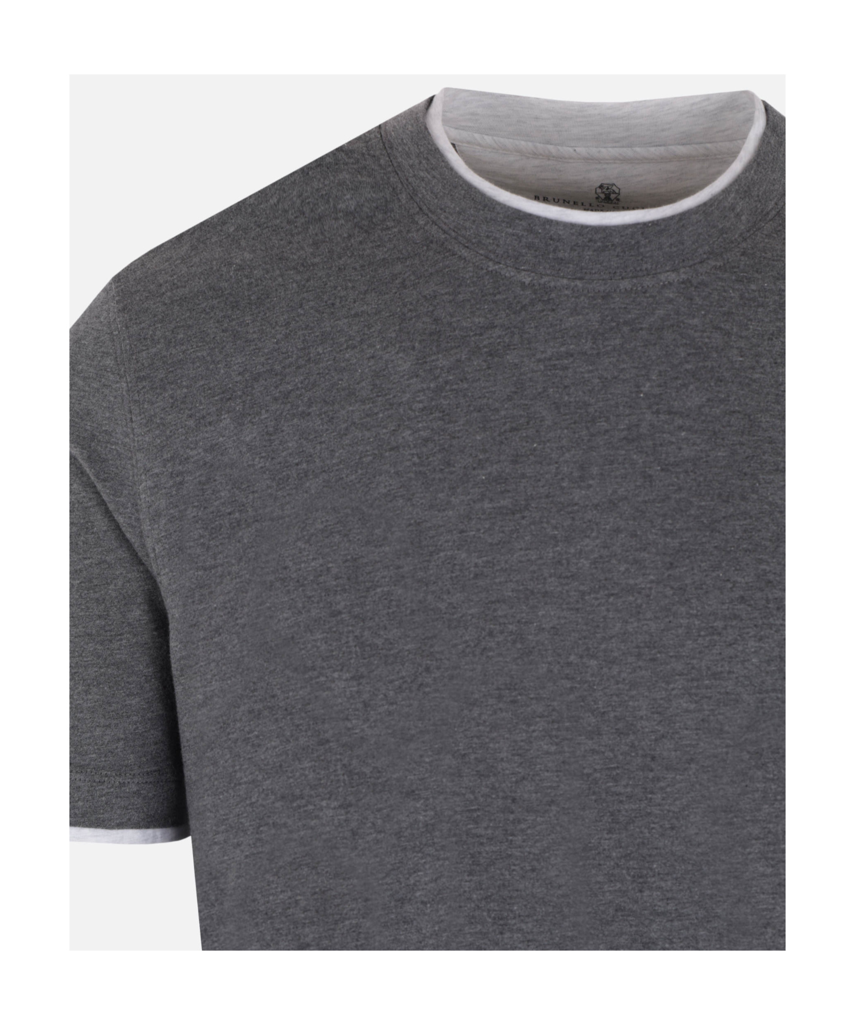 Brunello Cucinelli Layered T-shirt In Black