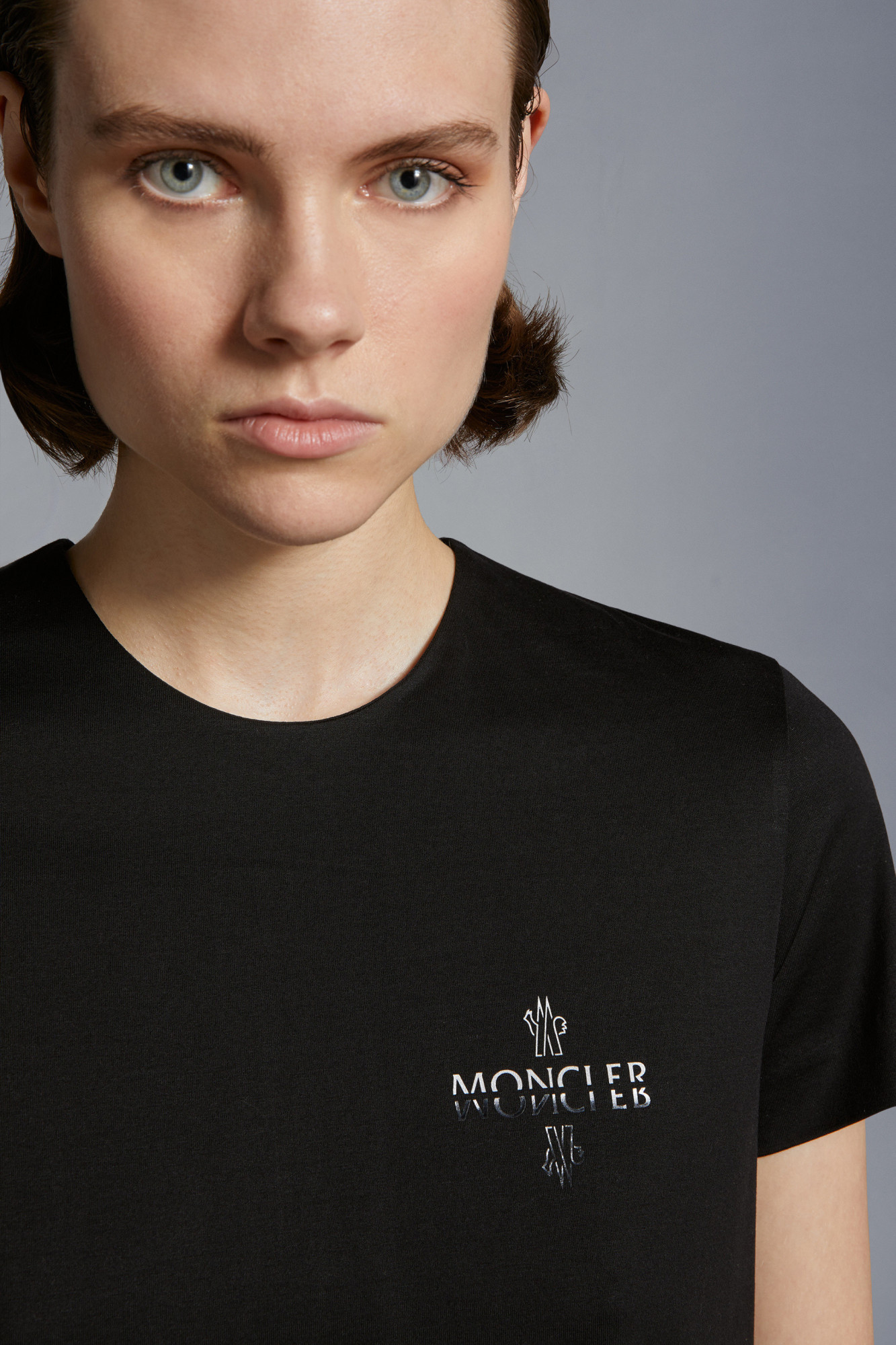 Moncler T-shirts And Polos Black In Black