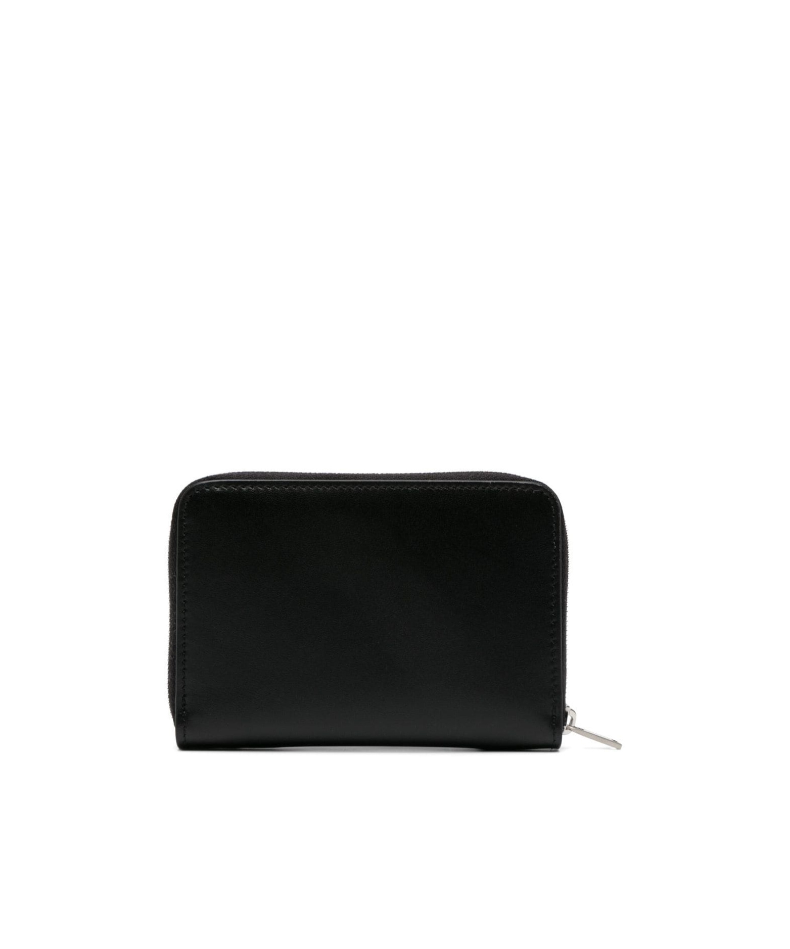 Jil Sander Logo-debossed Leather Wallet In Black