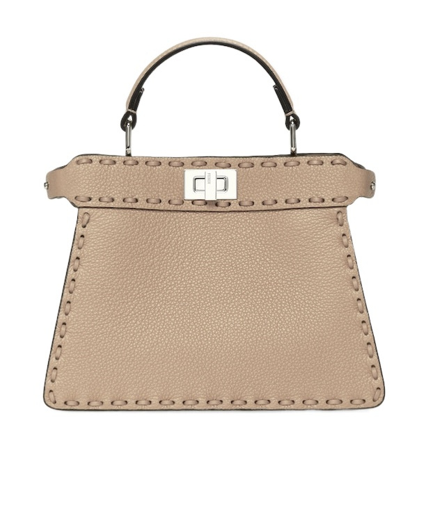 Fendi Small Peekaboo Iseeu Shoulder Bag In Nude