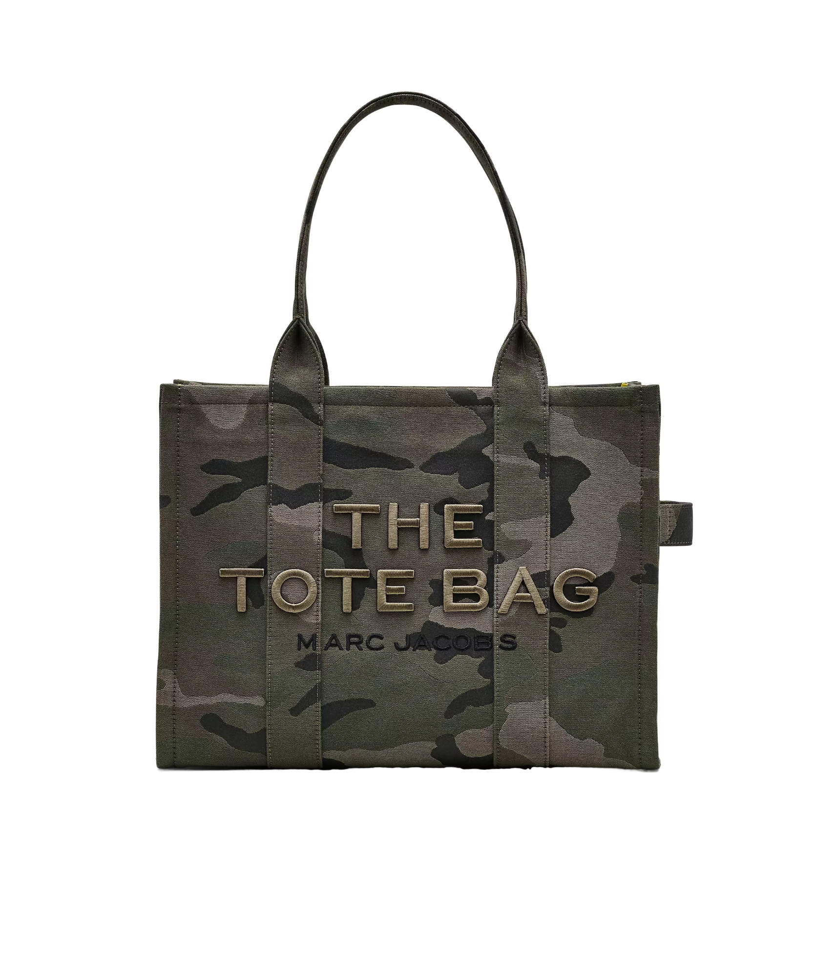 Marc Jacobs Camouflage Jacquard Medium Tote With Versatile Carrying Options In Black