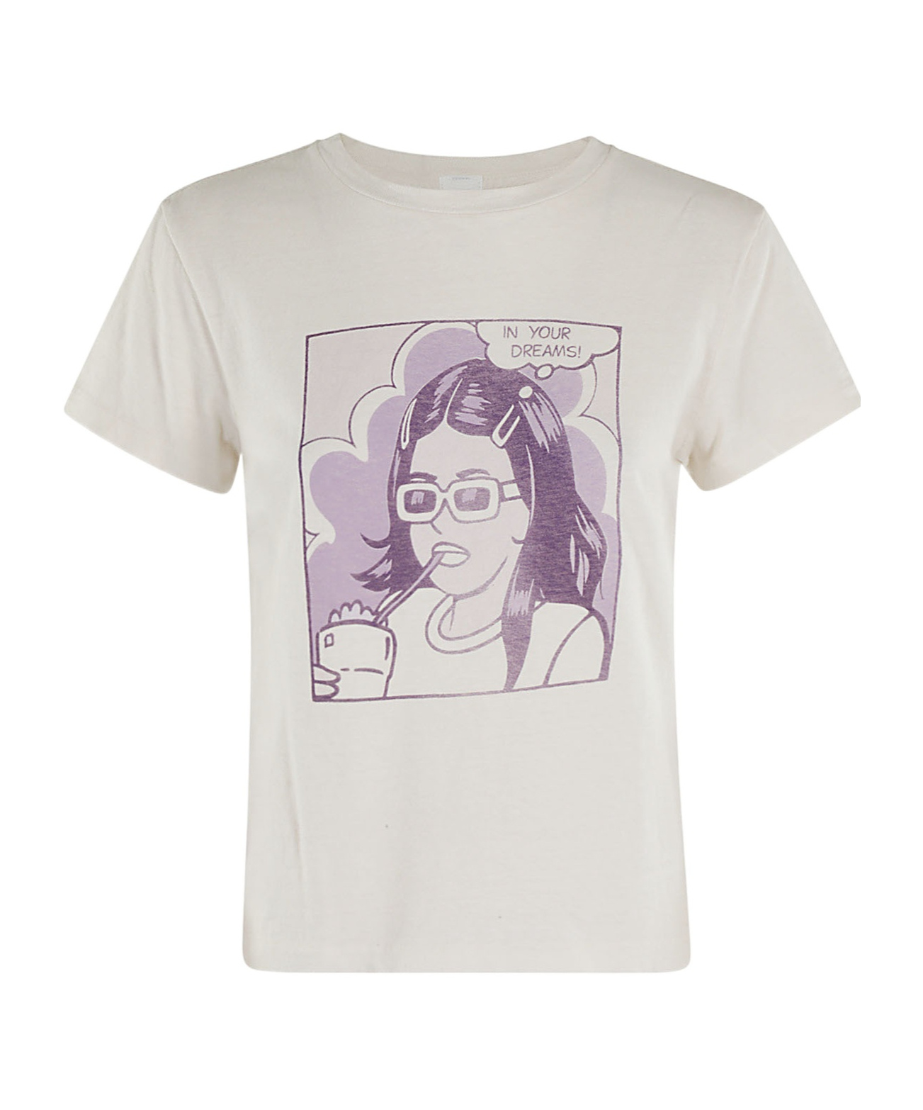 Re/done Classic In Your Dreams-print T-shirt In White