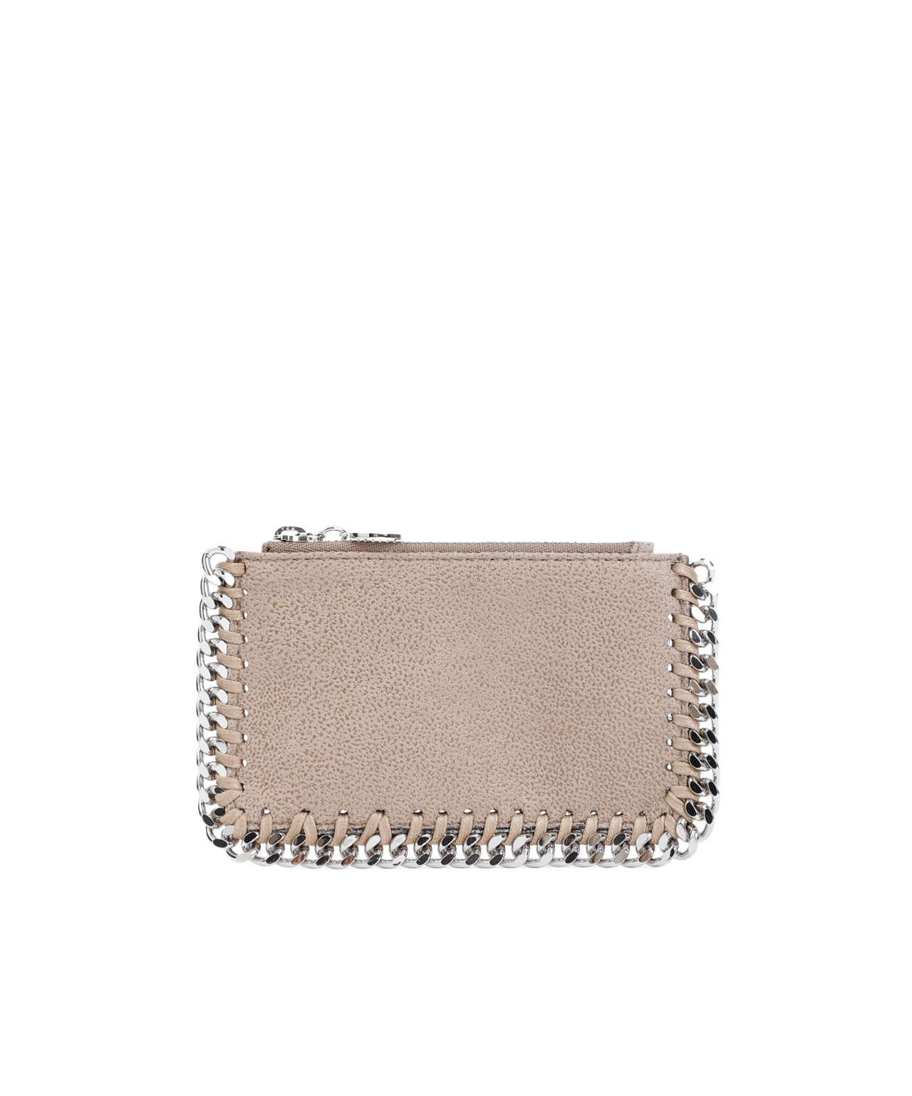Stella Mccartney Chain-linked Zipped Purse In Nude