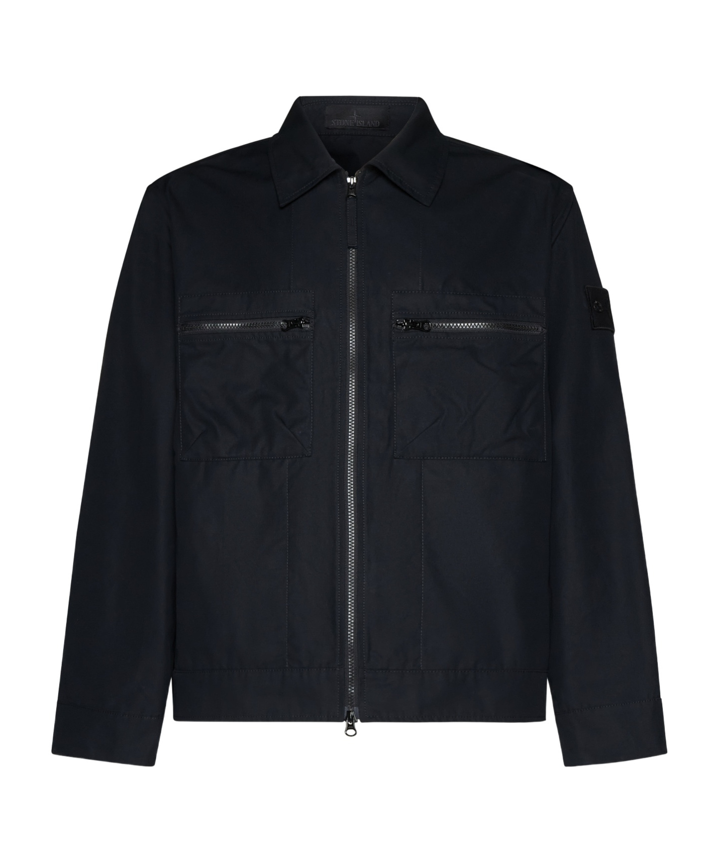 Stone Island Ghost Compass-badge Jacket In Black