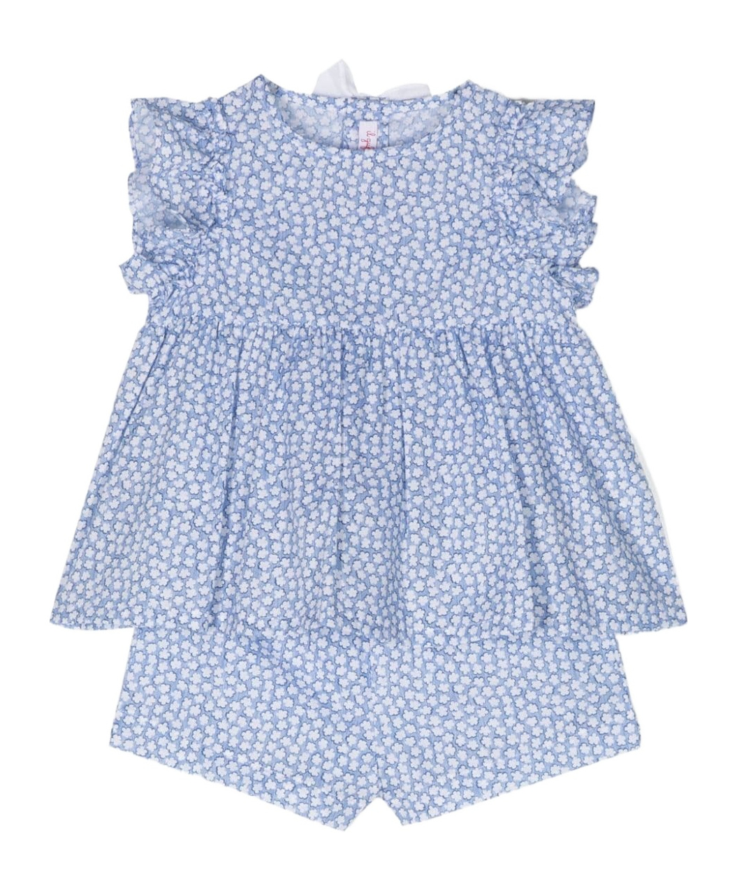 Il Gufo Cobalt-coloured Cotton Suit In Blue