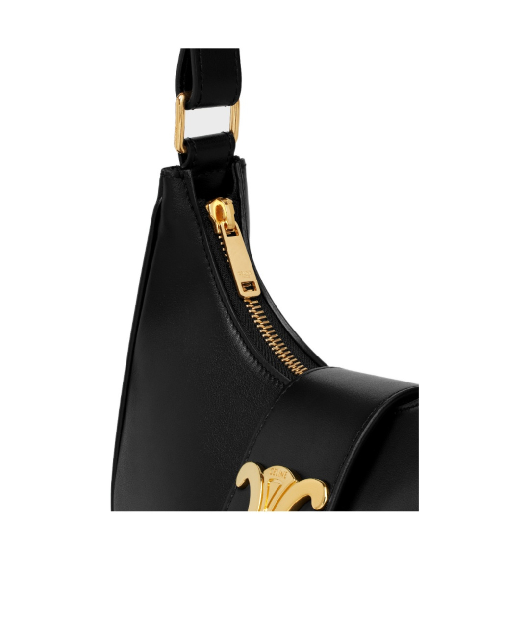Celine Ava Trimphe Handbag In Black