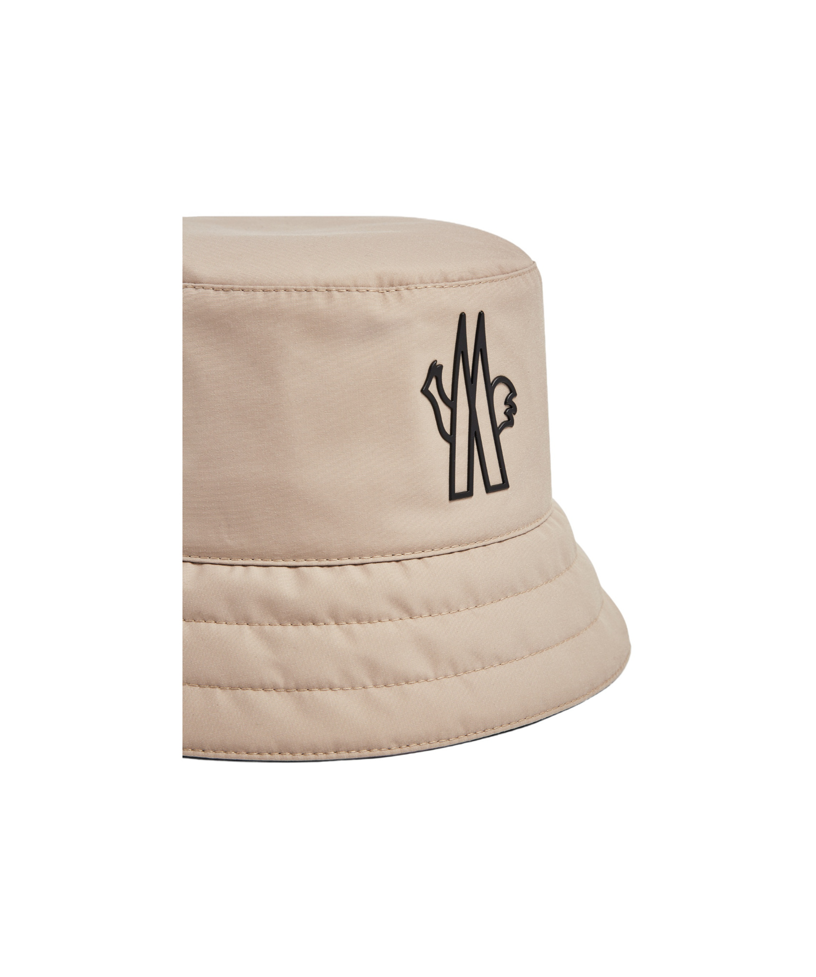 Moncler Logo Bucket Hat In Nude