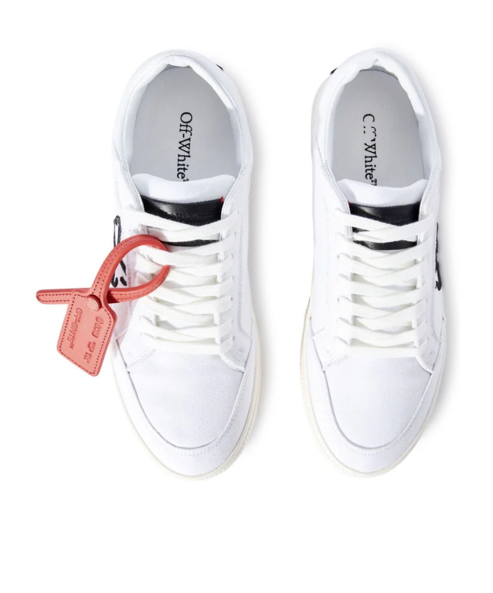 Off-white Low Canvas Vulcanized Sneakers In White
