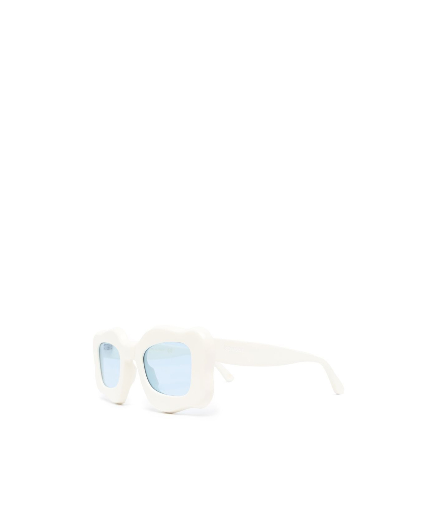 Bonsai Oversized Curved-frame Sunglasses In White