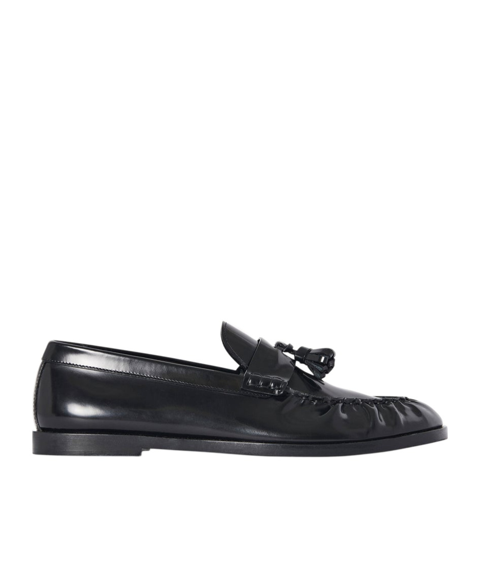 The Row Tassel-detailed Leather Loafers In Black