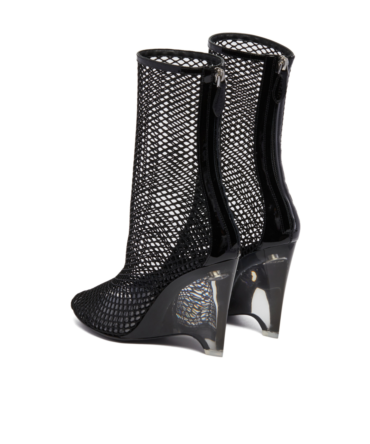 Alaïa La Cage Wedge Booties In Black