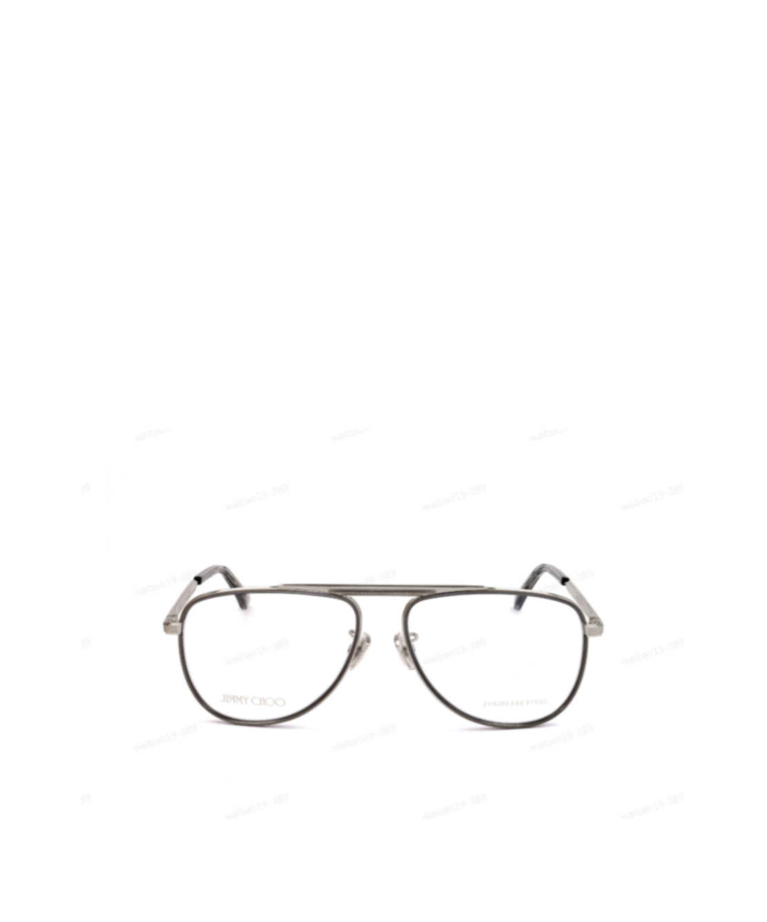 Jimmy Choo Eyewear Aviator Frame Glasses In White