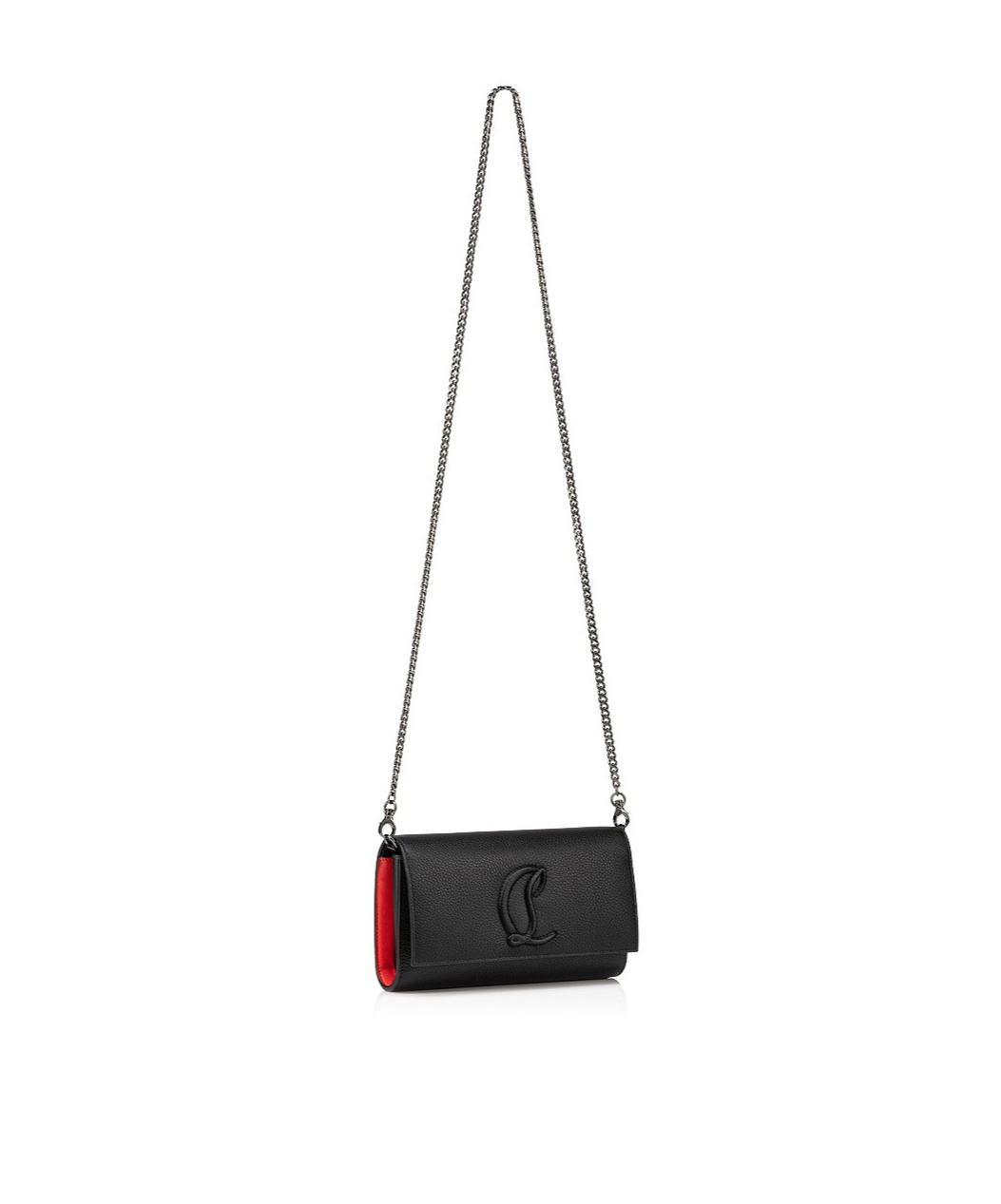 Christian Louboutin By My Side Leather Wallet In Black