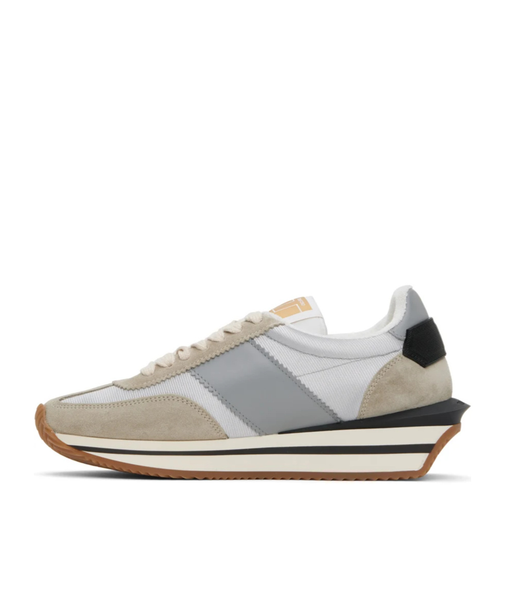 Tom Ford James Chunky Platform Sneakers In White