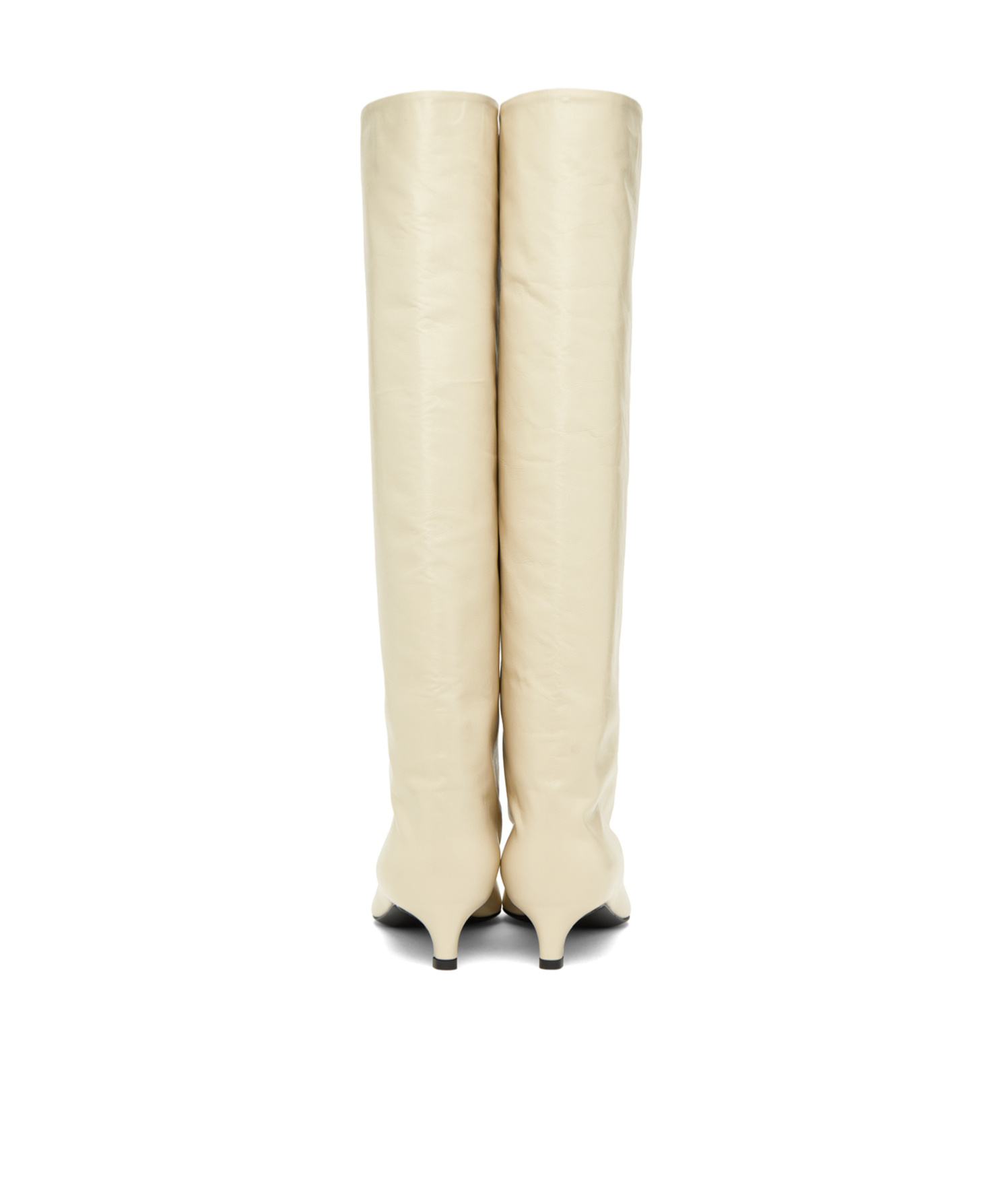Jil Sander Leather Boots In Nude