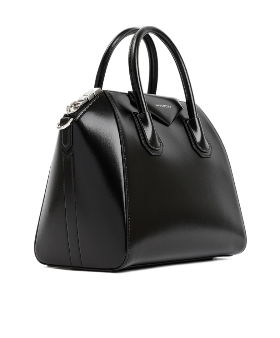 Givenchy Micro Antigona Shoulder Bag In Calf Leather In Black