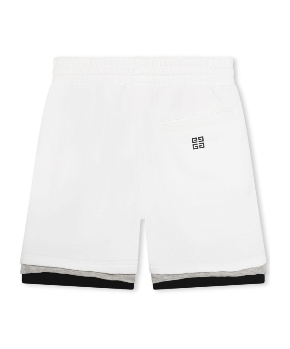 GIVENCHY LOGO-PRINT TRACK SHORTS