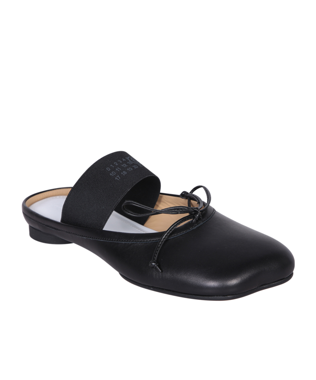 Mm6 Maison Margiela Anatomical Mules In Black