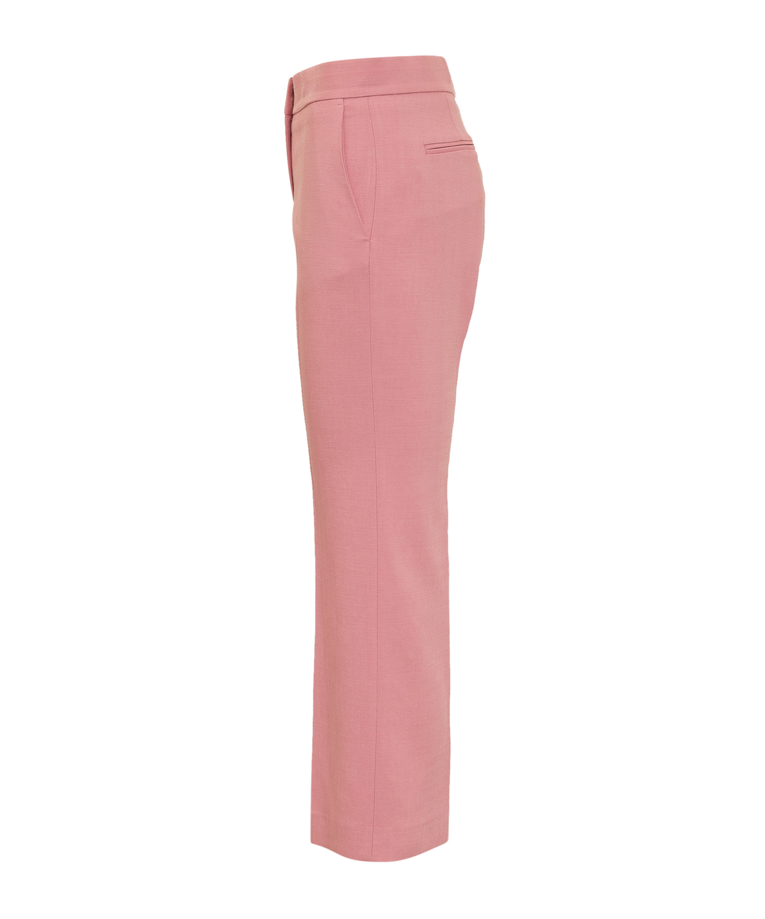 Msgm Mid-rise Cropped Tailored Trousers In Pink