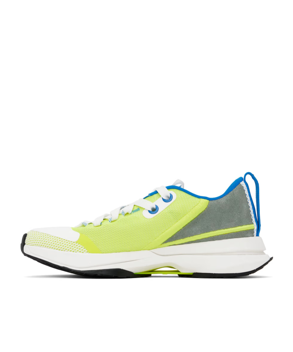 Lanvin Panelled Suede Sneakers With Chunky Rubber Sole In Multicolor