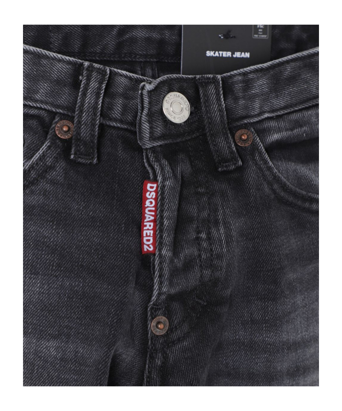 Dsquared2 Skater Skinny Jeans In Black