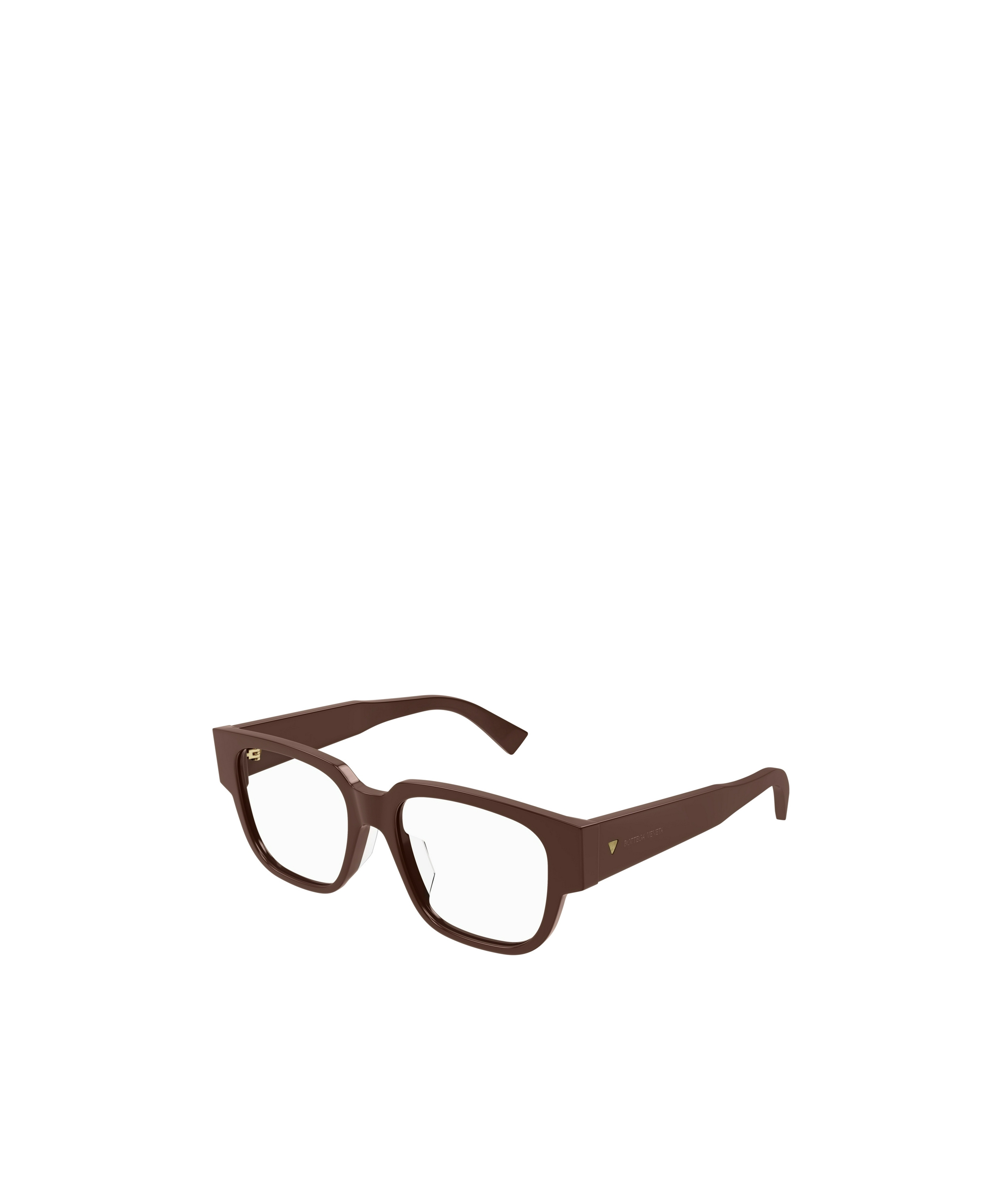 Bottega Veneta Geometric Frame Flat Mirror In Brown
