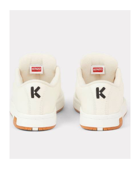 Kenzo Low Upper Board Shoes Decorated With Logo In White