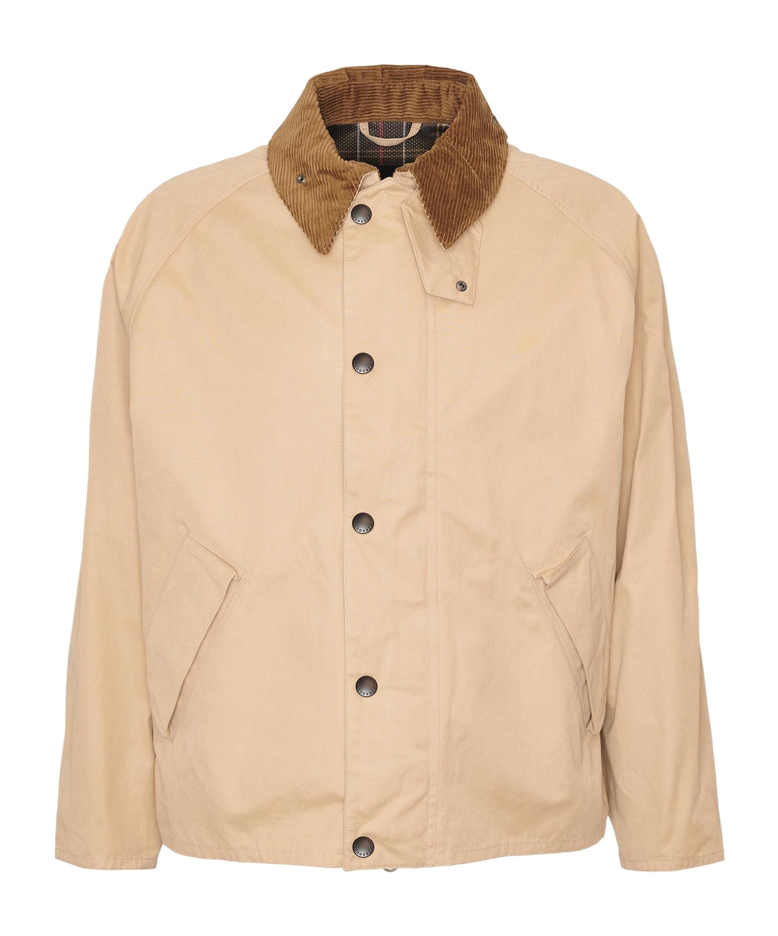 BARBOUR GABARDINE PRESS-STUD JACKET