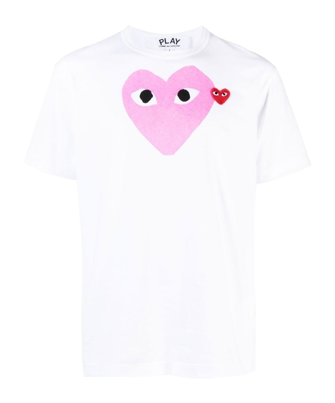 Comme Des Garçons Play Short-sleeved T-shirt In White