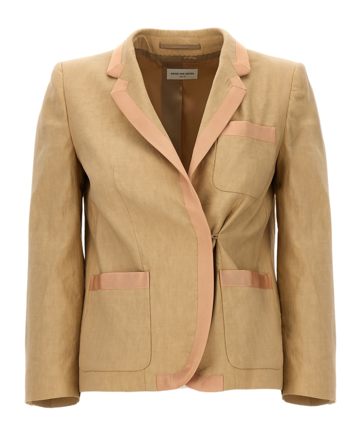 Dries Van Noten Bessie Blazer And Suits Beige In Nude