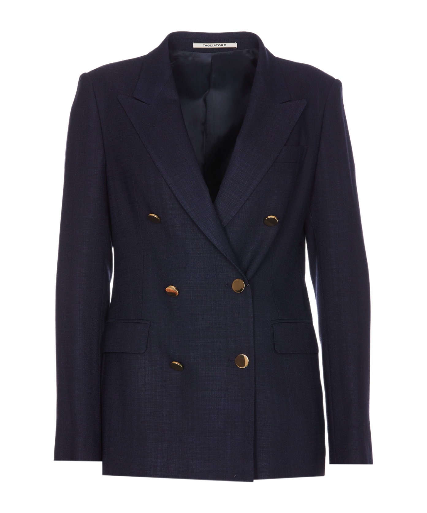 Shop Tagliatore Parigi Double-breasted Blazer In Black