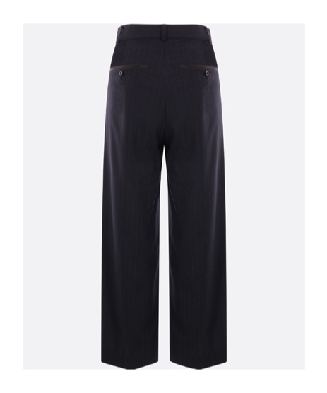 SACAI HIGH-WAIST WIDE-LEG TROUSERS 