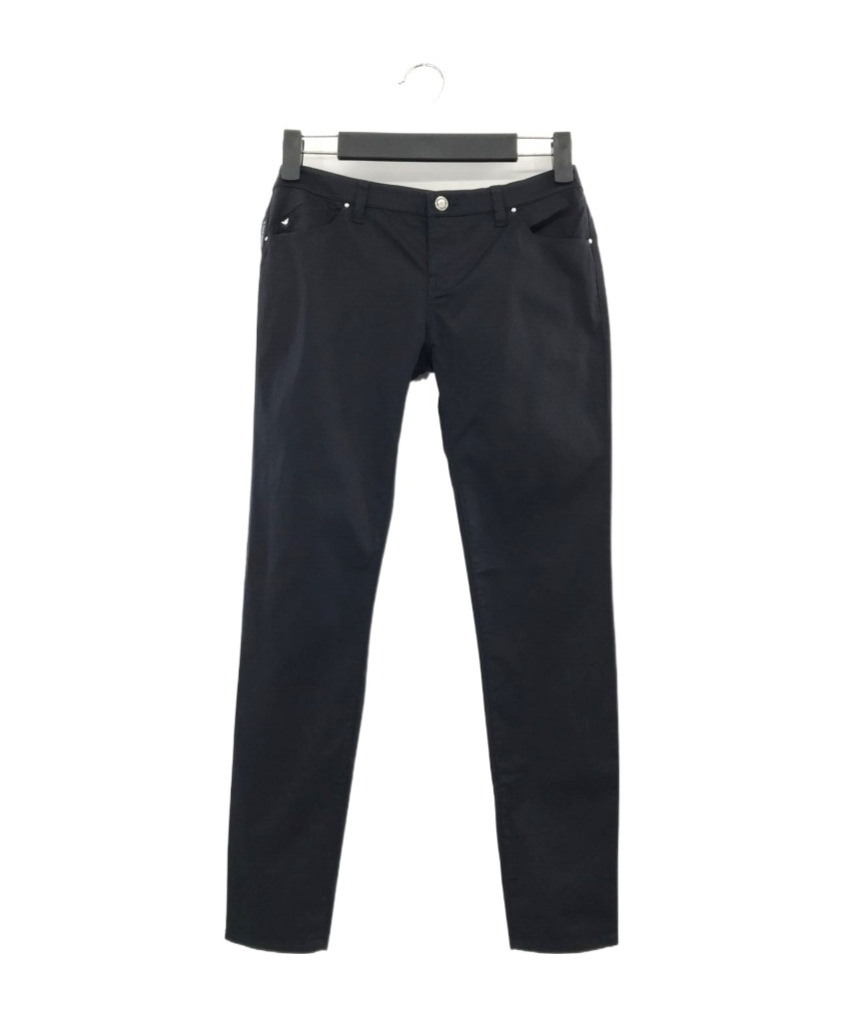 Shop Armani Jeans Logo Brand Jeans In Black