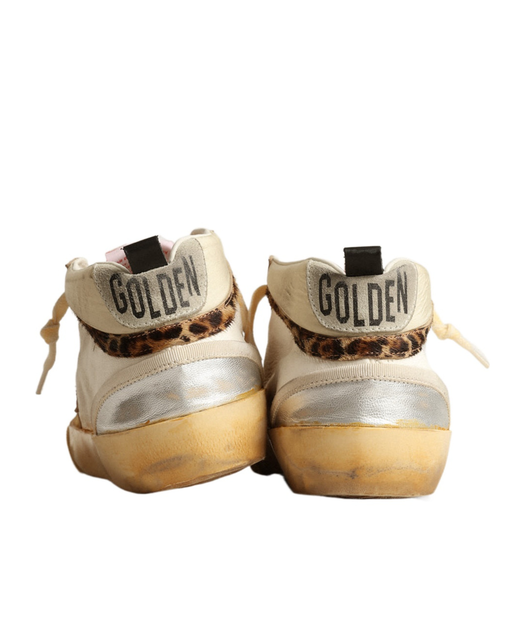 Golden Goose Mid-star High-top Sneakers In Nude