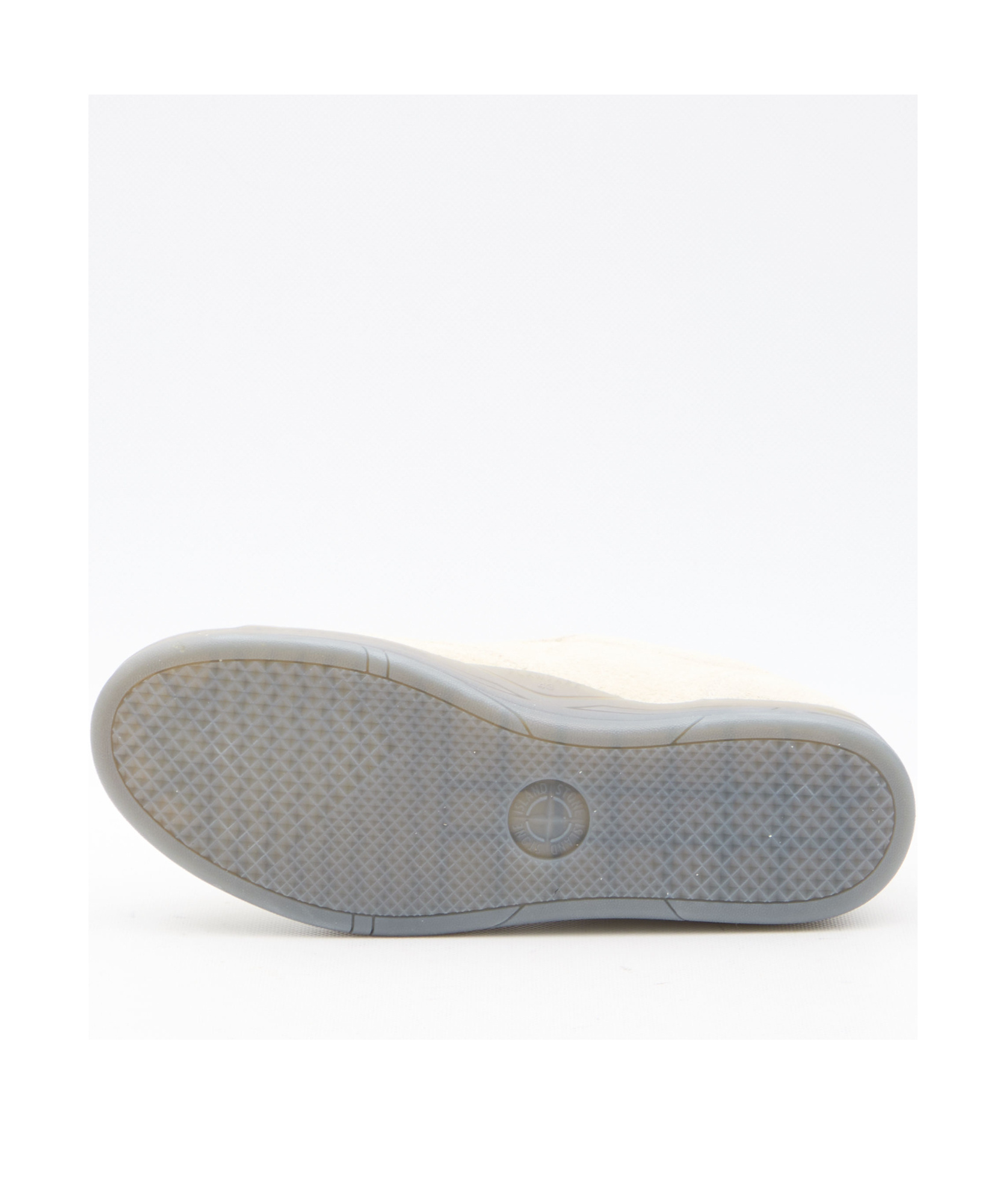 Shop Stone Island Compass-patch Suede Sneakers In Nude