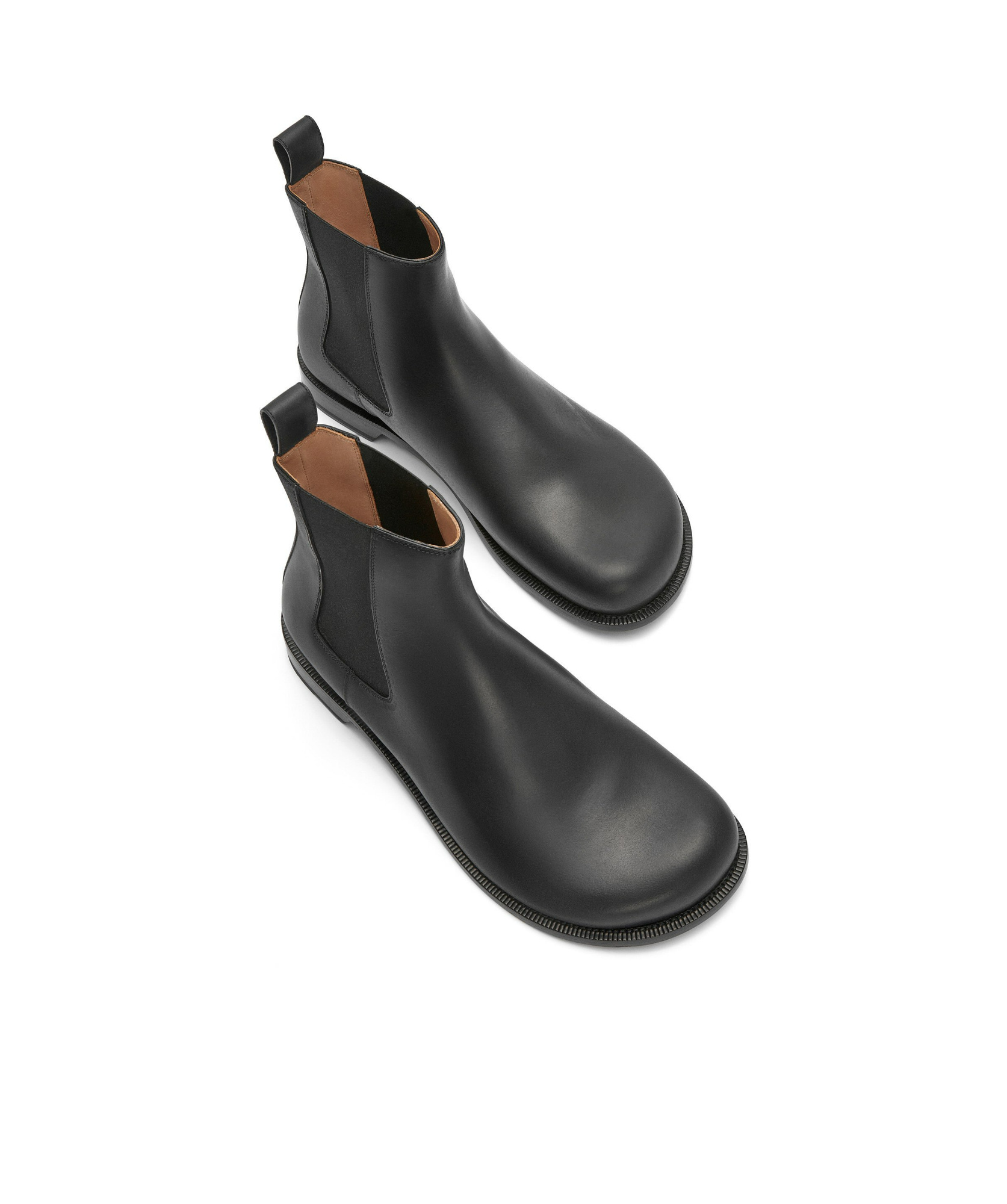 Loewe Round-headed Boots With Thick Heels In Black