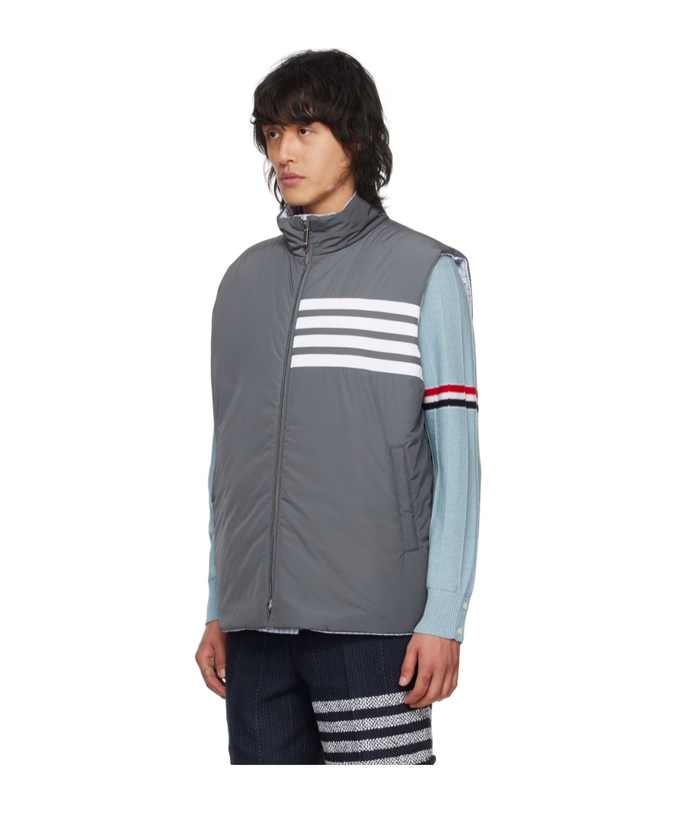 THOM BROWNE REVERSIBLE PADDED GILET